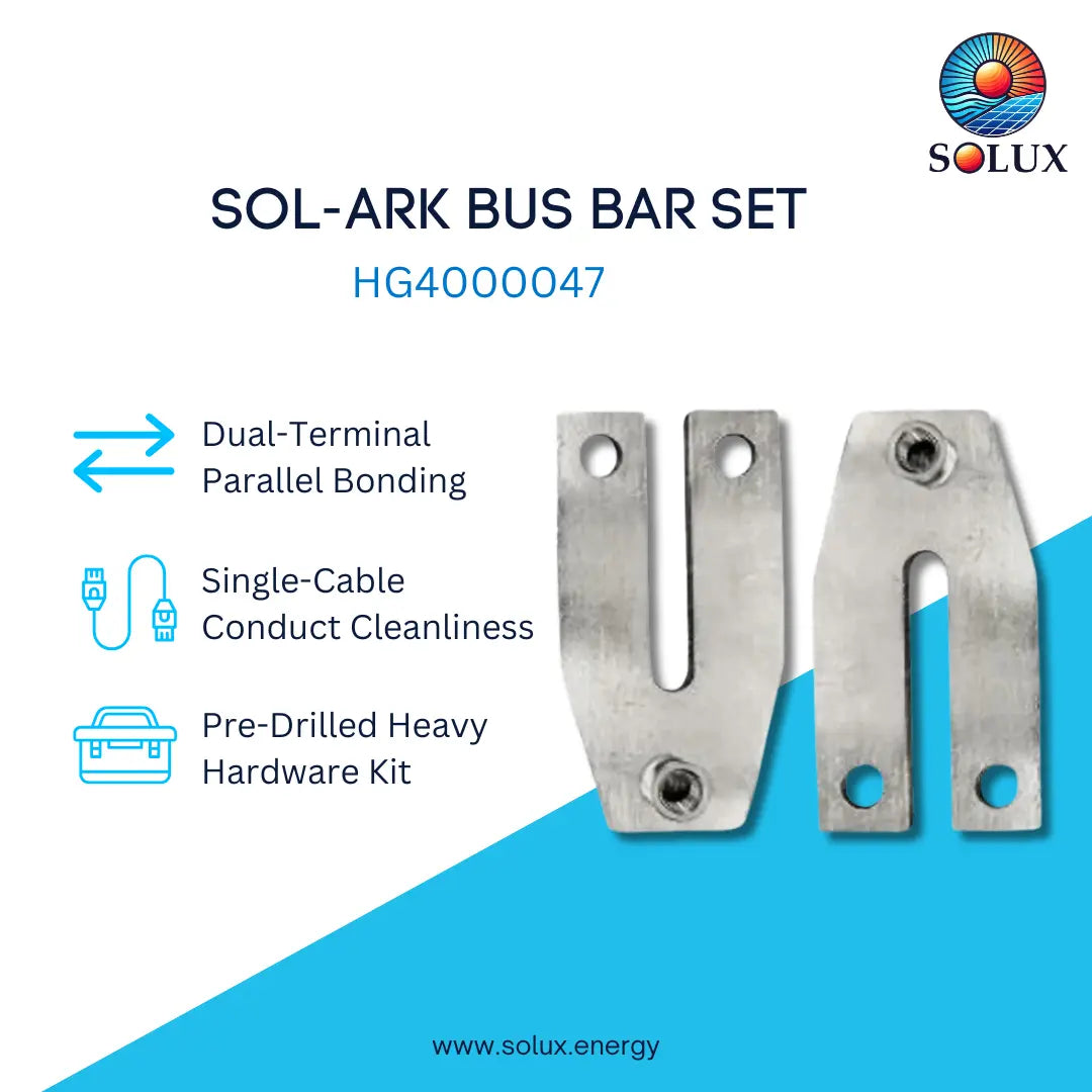This is an image of Sol-ark bus bar set with hardware